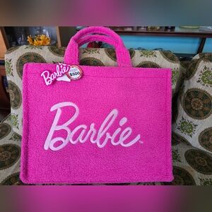 Barbie Pink Boucle carry-on, overnight, tote